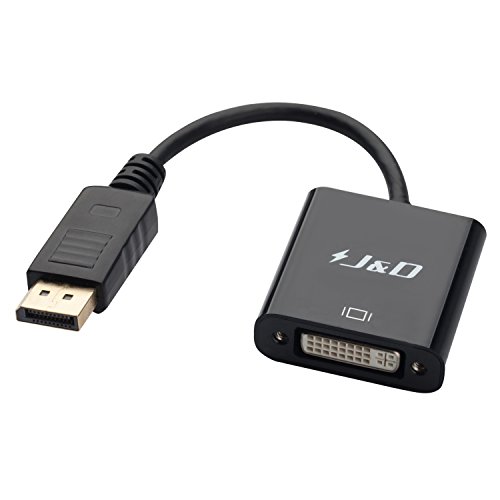 DP auf DVI, J&D Goldbeschichteter Displayport DP auf DVI 1080P Full HD Kabel Adapter Konverter Male to Male - 6