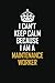 Produktbild I Can't Keep Calm Because I Am A Maintenance Worker: Motivational Career Pride Quote 6x9 Blank Lined Job Inspirational Notebook Journal