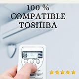 Mando a distancia compatible con Aire Acondicionado de la marca TOSHIBA. ✅ Entrega en 24 - 48 Horas ✅ Compatible con aire acondicionado tipo Split TOSHIBA de los colgados en la pared y que produzcan frío y calor. ❗❗ NO VALIDO PARA AIRES PORTÁTILES TOSHIBA O CENTRALIZADOS DE CONDUCTOS TOSHIBA. Es necesario configurar el mando una vez recibido, mediante un sistema automático de búsqueda. Se incluye Manual y atendemos por teléfono whatsapp para cualquier aclaración.