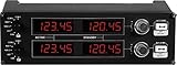 Modular e intercambiable Logitech G Saitek Pro Flight - Panel de Radio, Color Negro