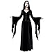 Produktbild HHH Steampunk Victoria Gothic Punk Vampir Show Mädchen Kleid, Damenrock Schwarzer Spitze, Partykleid Steampunk Kostüm, Frauen Gothic Steampunk Vintage Kleid, Schwarz/Halloween (Size : F.M-L)