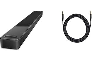 Bose Barre de Son Smart Soundbar 900 Dolby Atmos avec contrôle Vocal Via Alexa, Noire & Câble de raccordement du Bass Module