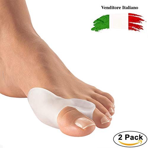 Protector para dedo del pie Valgus de 2ª generación, separador y corrector de silicona blanda, protección contra el dolor, espaciador para enderezar el dedo, protector de soporte para hombre/mujer