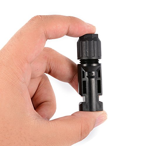 XCSOURCE 1 Paar MC4 PV Steckverbinder DC 1000V TUV 30A (4mm2, 6mm2) Stecker + weiblich M / F für Solar Panel AWG14 / 12/10 Kabel HS358 - 6