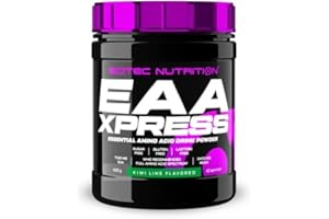 Scitec Nutrition EAA Xpress - Acides aminés essentiels à spectre complet - 3400mg BCAA, 7160mg EAA - Sans gluten, sans sucre, sans lactose, 400 g, Kiwi-lime