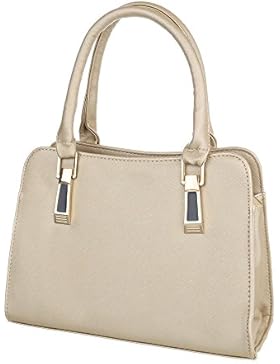 iTal-dEsiGn Damentasche Mittelgroße Schultertasche Handtasche Kunstleder TA-C2219