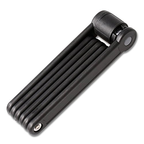 TONYON Fahrradschloss Faltschloss Kombinationsschloss Fahrrad Motorrad mit Rahmenhalterung Schwarz – DLYK1 165mm*65mm*48mm - 4