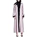Produktbild Mitlfuny Damen Maxikleid Partykleid Tunika Kimono Kleid Abaya Kleider FüR Frauen Muslimische Kleidung Frauen Muslim Abaya Dubai Kleider Kaftan (M, Pink)