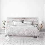 cabecero pvc blanco Fácil instalación. MEGADECOR Cabecero Cama PVC Decorativo Económico Textura Madera Vieja Varias Medidas (150cm x 60cm)