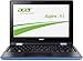 Produktbild Acer Aspire R11 (R3-131T-C122) 29,4 cm (11,6 Zoll) HD Notebook (Intel Celeron N3050, 2 GB RAM, 32 GB eMMC, Intel HD Graphics, Touchscreen, Win 8.1) blau/schwarz