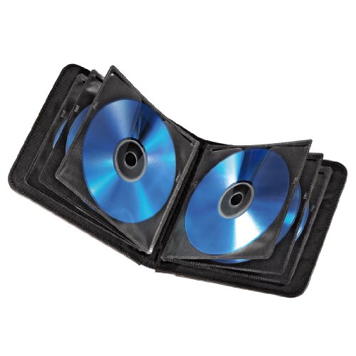 Hama Business Organizer Tasche (zur Aufbewahrung von 24 CDs / DVDs / Blu-Rays, 6 Speicherkartenfächer) braun - 2