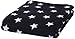 Clair de Lune Star Fleece Pram Blanket (Black)