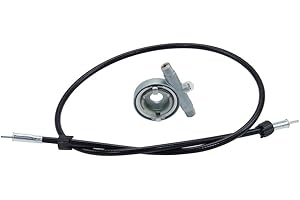 CITOMERX Tachoantrieb 17 Zoll + Tachowelle 650mm Set VDO kompatibel mit Hercules Kreidler Zündapp Puch Mofa Moped Mokick