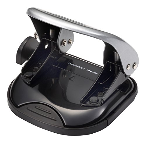 PaperPro 2315 - Perforadora de papel de 2 agujeros  color negro y plateado