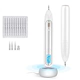 EL CONTENIDO DEL PAQUETE INCLUYE: 10 * Agujas finas ， 3 * Agujas gruesas (protector de aguja adicional incluido) ， 1 * Cable USB ， 1 * Manual del usuario ， Base de carga inalámbrica * 1
