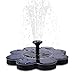 Produktbild Solar Springbrunnen Pumpe, kearui Upgraded 1,6 W Outdoor Solar Panel Kit Vogeltränke Brunnen Tauchpumpe für Garten Terrasse Teich Dekoration, Calendula officinalis geformter, 16 PCS Platten