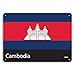 Produktbild Monsety Retro-Metallschilder Kambodscha-Flagge Blechschild Geschenk Hausstraße Garage Türdekoration
