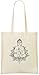 Produktbild Buddha Kundenspezifische bedruckte Einkaufstasche - 100% weiche Baumwolle - umweltfreundliche u. Stilvolle Handtasche für täglichen Gebrauch