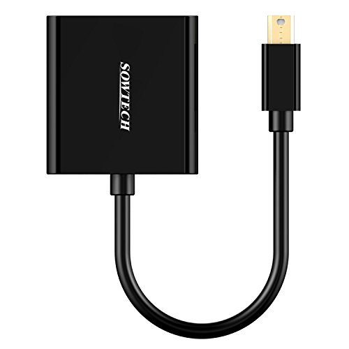 Mini DisplayPort auf DVI, SOWTECH Vergoldet Mini DP zu DVI Male zu Female Kabel Adapter Konverter - 2