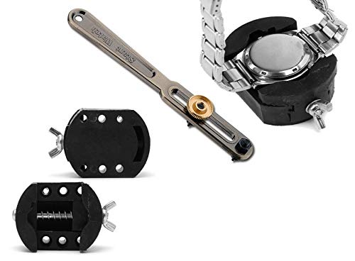 DIY Crafts Watch Back Cover Case Holder Adjustable Opener Remover Vice Tools for Watch Camera Smartphone DIY Works Repairing Tool (Pack Of 1 Kit, Sqaure Vice)