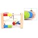 hibote Classic Developmental Jumbo Wooden Bead Maze Game, Circle Abacus Wooden Around Bead Maze Learning Educational Toys for Kids, Multicolor First Bead Roller Coaster Gift Present for Girls Children Baby Toddlers