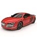 Produktbild Cmj Rc Cars Audi R8 Gt, Offiziell Lizenziert Fernbedienung Auto für Kinder mit Funktionierendem Lichter, Ferngesteuert Jungen Mädchen Spielsachen 1:24 Modell, 2,4 Ghz Rennfahren 10 + Zusamen (Rot)