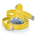 Produktbild ONX3 Alcatel Lume GelbIm Auto Dual Port 2.1 Amp Mini Kugel USB-Ladegerät-Adapter einschließlich 1 Micro-USB-Datenübertragung / Ladekabel