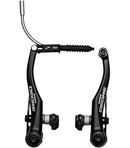 SHIMANO V-Brake - BR-T4000, Trasero, Tipo X (Espaciador Fino Exterior), Zapata S65T, Pernos De Fijación De 16.0/25.0 Mm, Con Cable Interior De 90 DEG, Plata, EBRT4000RX43XSP