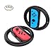 Produktbild ALLCACA Joy Con Wheel Dauerhafte Spiele Lenkräder Tragbares Rennrad für Nintendo Joy-Con Controller, 2er Set, Schwarz