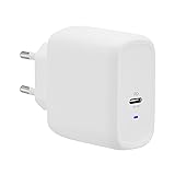 Amazon Basics - Caricabatterie USB-C da parete a 1 porta da 65 W, GaN, per laptop, tablet e telefoni cellulari con alimentazi