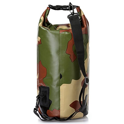 Wasserdichter Packsack, UWILD ® Rafting Taschen Dauerhaft Wasserdicht 20 Liter 30 Liter Dry Bag Beutel mit Wasserdichte Schutztasche Tasche Für Kajak, Wanderung, Camping, Skilaufen, Schwimmen, Am Strand, Radfahren und Wasser Sport (20L) - 3