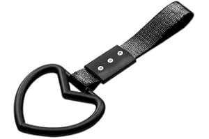 GXFCAI Tsurikawa Ring, One Size, PVC+steel+nylon, Black, Passenger Car Vehicle Decorative Strap