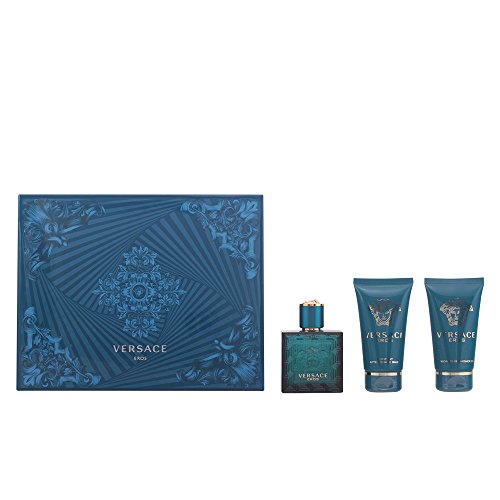 Versace Eros 50 ml Gift Set for Him Eau De Toilette Spray 50ml, Shower Gel 50ml + After Shave Balm