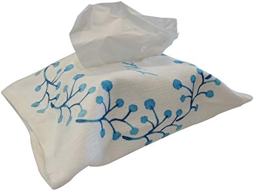 TISZJHU Bird'S Tissue Box Simple Cloth Home Pumping Tray Blue White,Return to the bird