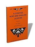 Image de Concise Hopi and English Lexicon