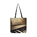 Produktbild Elegant Nizza Piano Blues Jazz SHAOKAO SHAOKAO Canvas Tote Handtasche Schultertasche Crossbody Taschen Geldbörsen für Männer und Frauen Einkaufstasche