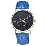 Tohole armbanduhr Damenuhr Damenuhren Strap Watch Damen Geschenke UhrenArmband Strap mit Edelstahl Schließe in Rose-Gold uhr damen uhr herrenuhren uhr uhren damen(Blau,One size)