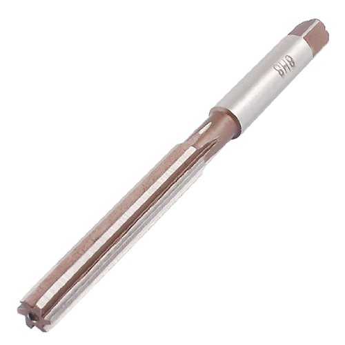 Sourcingmap a13032900ux0514 Plaza Ende 8 mm Schnittdurchmesser 6 Flöten HSS Hand Reibahle Erdbeeren