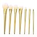 Tonsee® 7pcs/set Makeup Cosmetic Brushes Set Powder Foundation Eyeshadow Lip Brush Tool (Gold)
