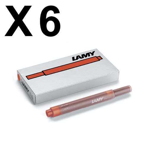 Preisvergleich Produktbild Lamy T10 Tintenpatronen rot x 6 (30 Patronen)