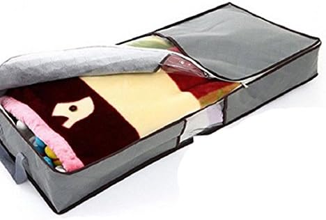 Bodhi2000 Large Capacity Foldable Storage Bag Fabric Organizer for Beddings, Comforters, Quilt, Blanket, Pillows, Garments, Sweaters