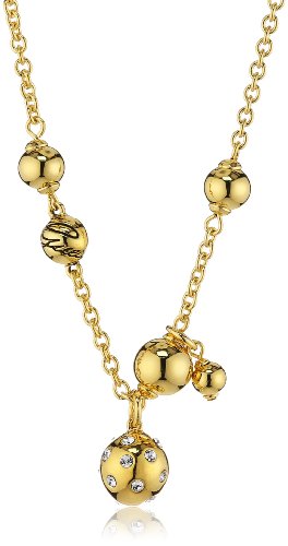 Guess Damen-Gliederkette Edelstahl rhodiniert Zirkonia wei Rundschliff 45 cm - UBN31308