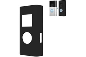 TYEYOBER Silicone Skin Case Cover Compatible With Ring Video Doorbell 2nd Generation/Ring Doorbell Battery Plus - Protect your Ring Video Doorbell from Direct Infringement of Sun Glare, UV & Weather