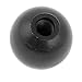 Price comparison product image Plastic Ball Shape Joystick Machine Control Grip Black Knob 35mmx10mm