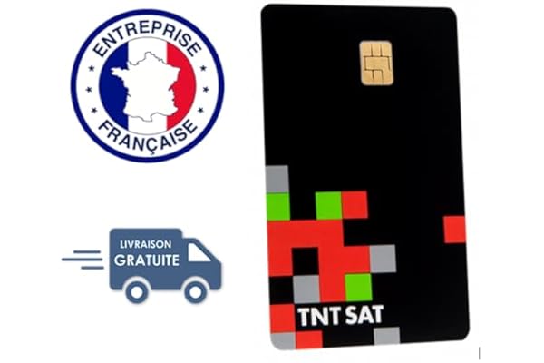 TNTSAT Carte Officielle Neuve - Décodeur Satellite Astra 19.2 - Durée 4 Ans - Garantie