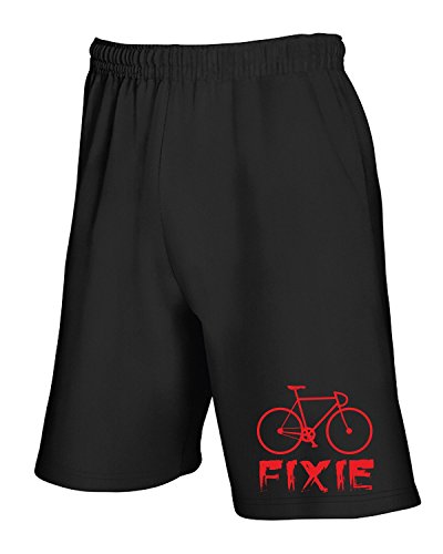 T-Shirtshock - Pantalones deportivos cortos T0843 fixie bicicletta aut
