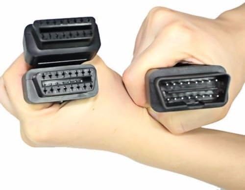 1 To 2 Dual Vehicle Connector 16 Pin Plug OBD 2 OBD II Y Cable