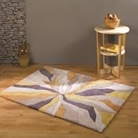Flair Rugs Infinite Splinter Ocre Moderno Alfombra 120 cm x 170 cm