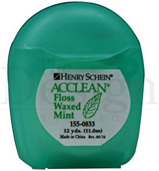 ACCLEAN DENTAL FLOSS MINT TRAVEL/POCKET SIZE 12 YARDS
