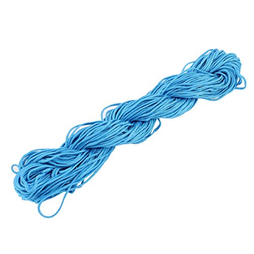 sourcingmap® 1mmx25M Nylon Schnur Chinese Knoten Makramee Rattenschwanz Armband Blaugrün de